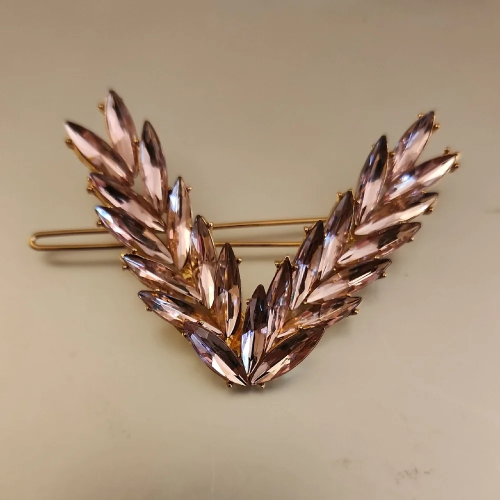 Pink GEM V Shaped Hair CLIP
